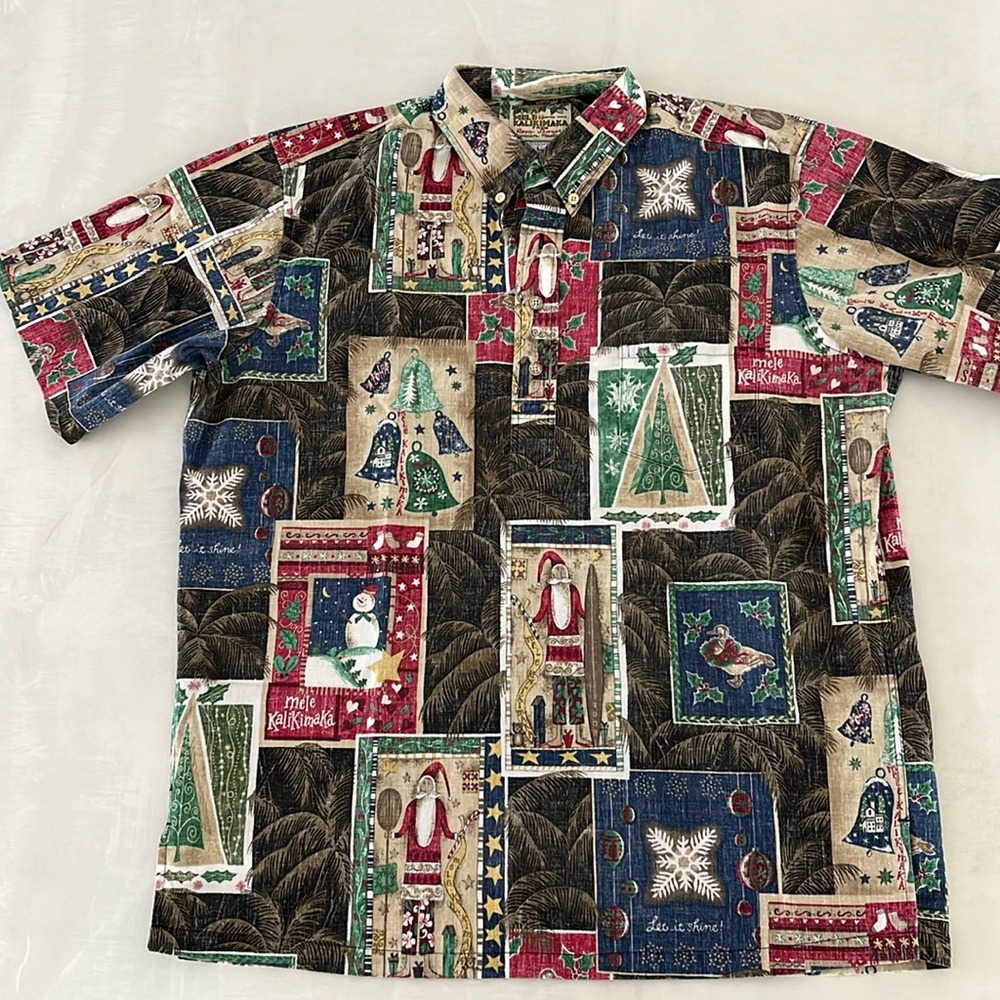 Vintage Reyn Spooner Christmas Hawaiian shirt